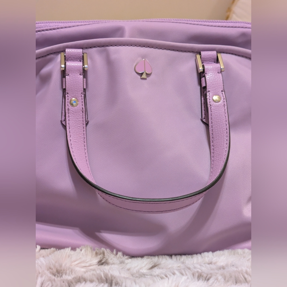 Kate Spade Crossbody Tote - Small Taylor Tote Canvas - Lavendar - NWT - Picture 5 of 8